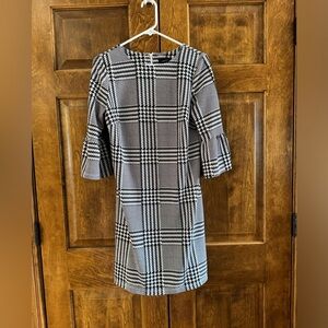 Violet B. Black and White Print Dress - Women's Size Medium - Brand New w/o Tags